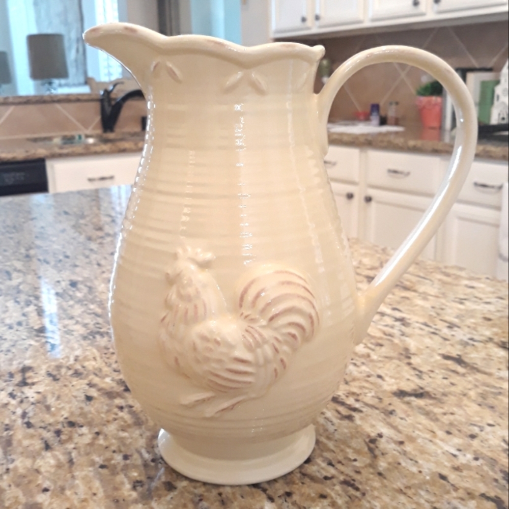 Lenox Provencial Garden Retired Rooster Pitcher - Picture 3 of 11